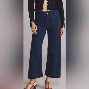 Anthropologie Dark Blue Flare Jeans